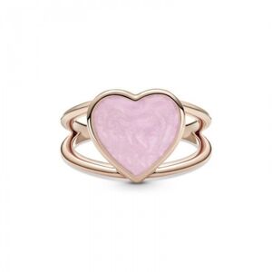 Pandora Pink Swirl Heart Statement Ring